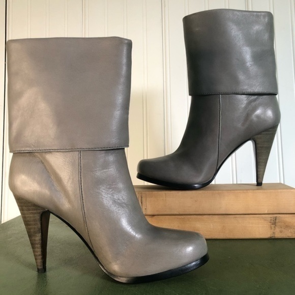 Coach LEGRA Tasseled Fold Over Ankle Boots - Picture 3 of 9